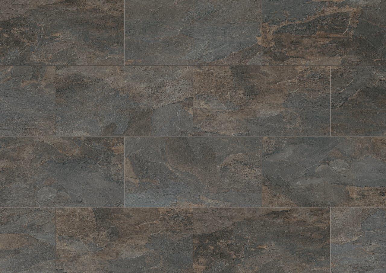 Detailed close-up of K388 Pewter Slate sample, highlighting cool gray tones and intricate textures.