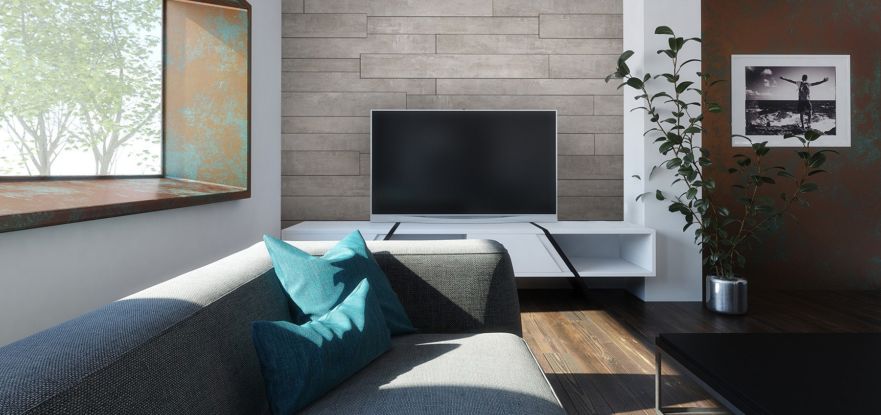 K035 Crosstown Traffic is part of the Kronowall 3D Gold wall panel collection.