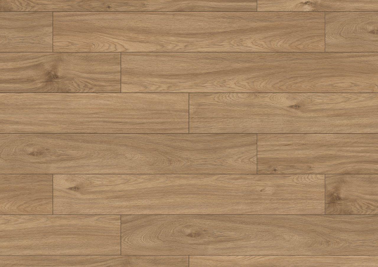 Close-up of K338 Credenza Oak Laminate Flooring, showcasing its subtle, natural tones and texture. 