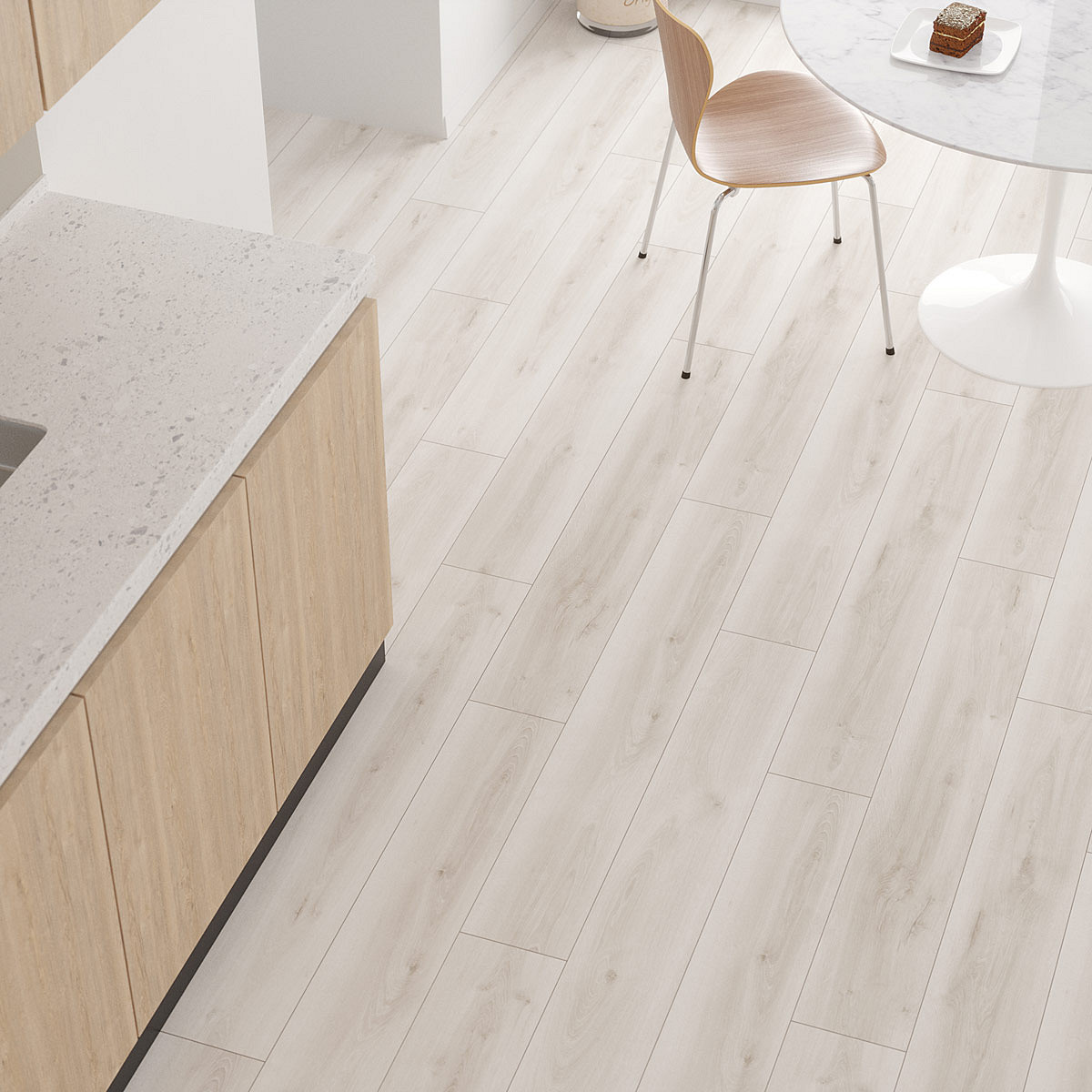 Kitchen featuring the beautiful R460 Orchid Oak, creating a warm and inviting culinary space.