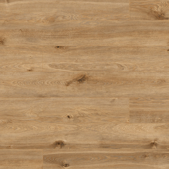 Top-down close-up of K405 Solar Oak laminate flooring – golden oak tones with detailed natural wood grain