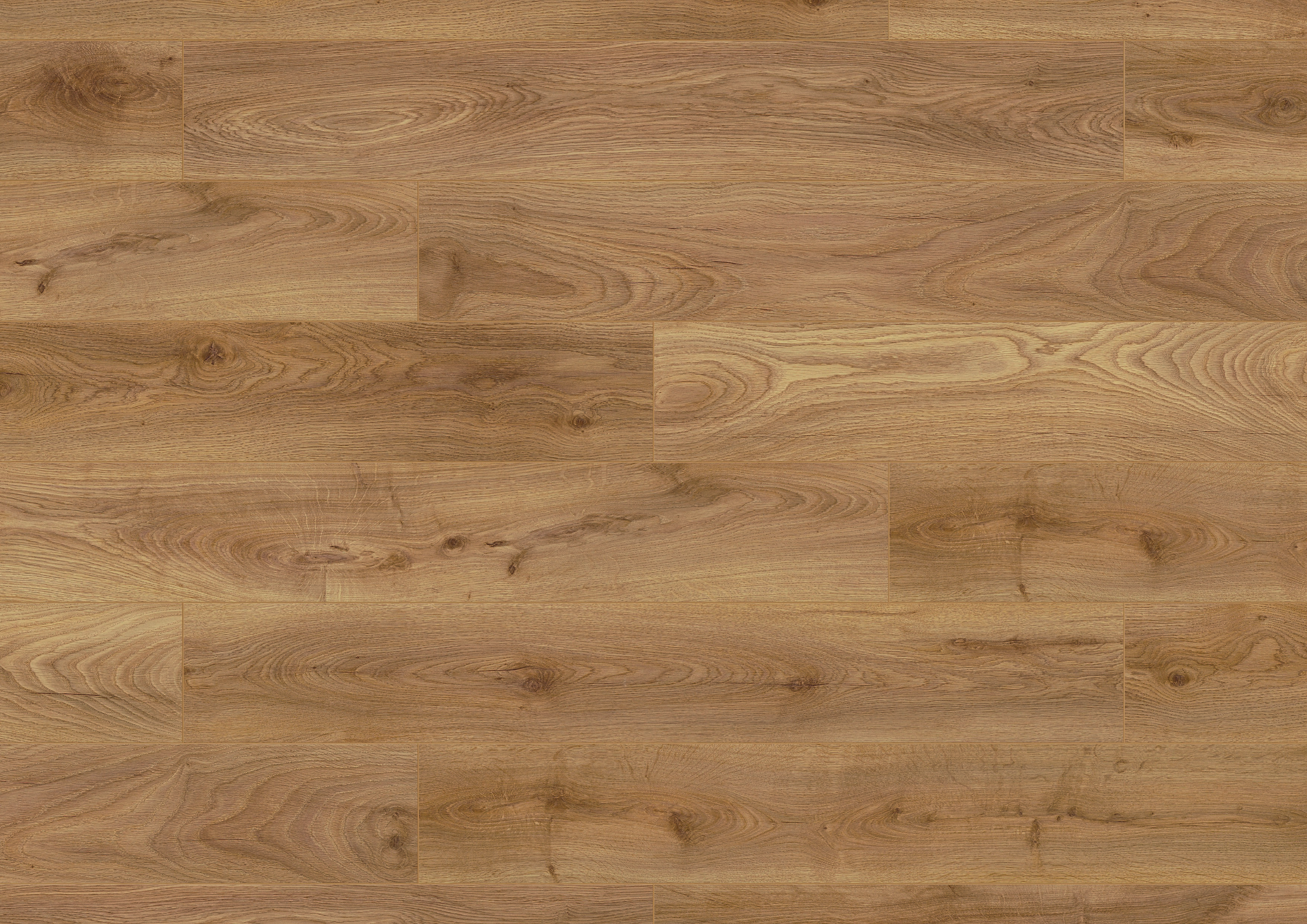 Close-up of K598 Heathland Oak laminate flooring – natural oak grain with authentic texture and acoustic comfort