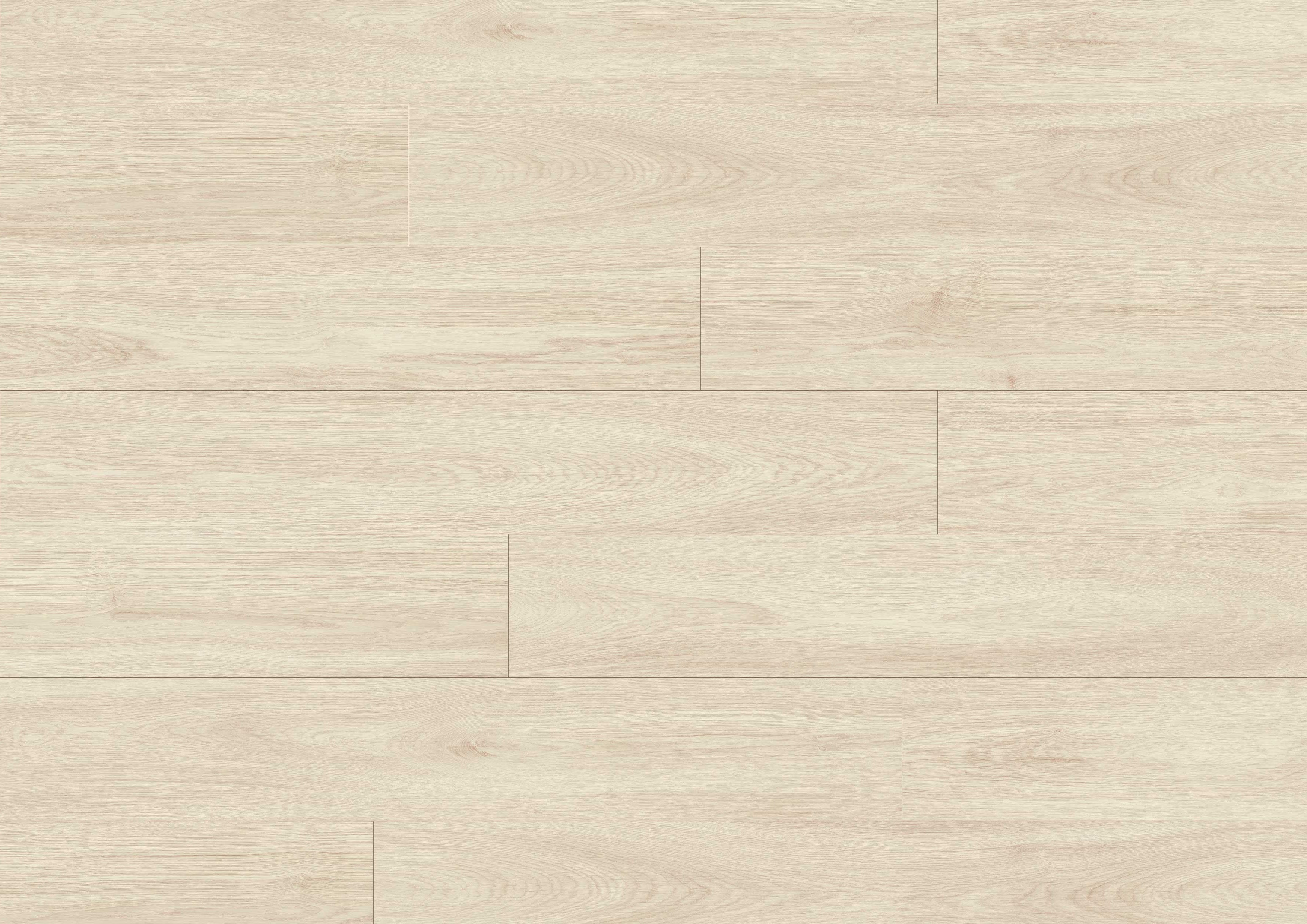Top-down close-up of K640 Cotton Greenvale Oak laminate flooring – soft light tones with natural wood grain detail