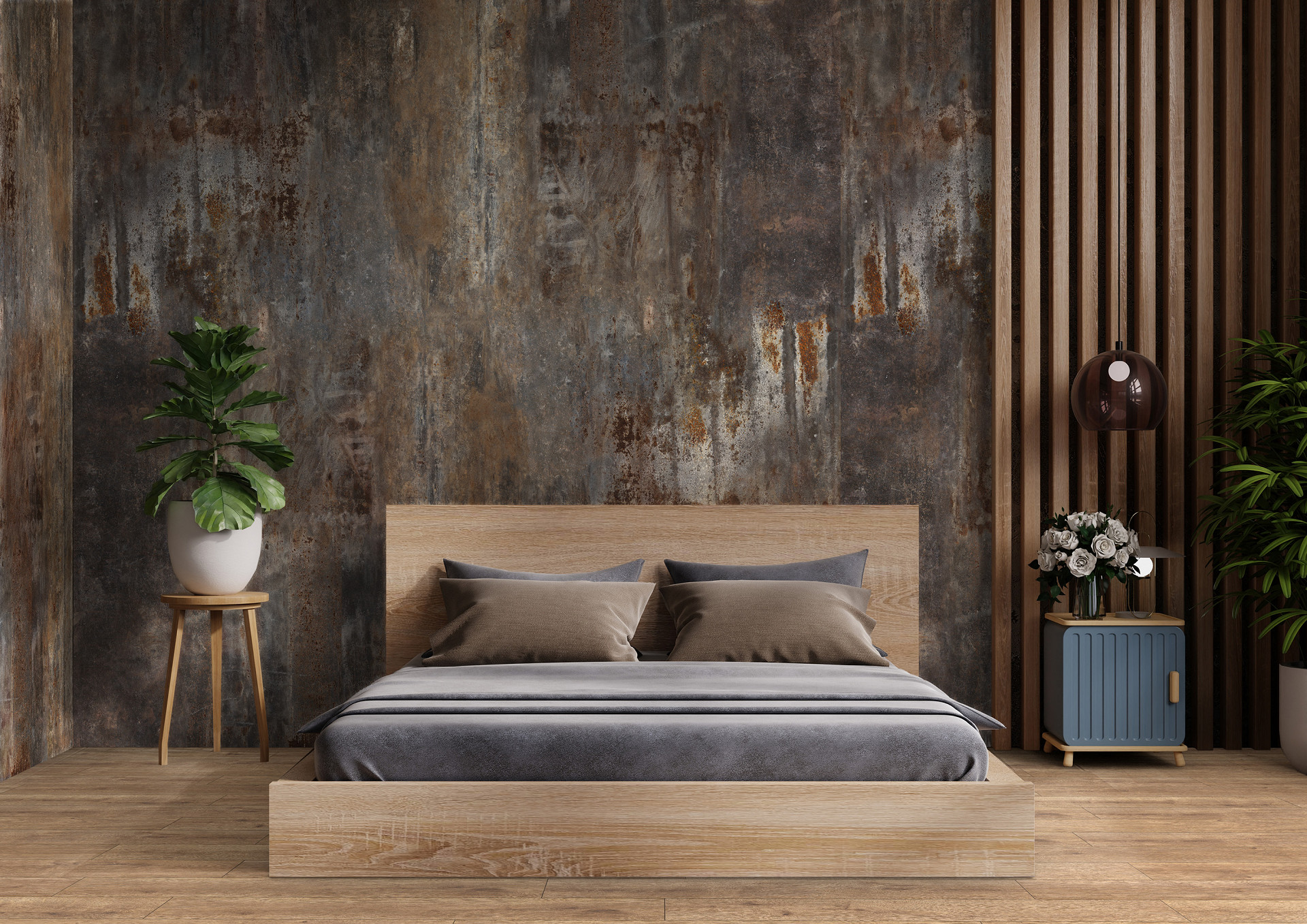 Enjoy your peaceful dreams in a modern bedroom featuring the K327 Hilside Oak.
