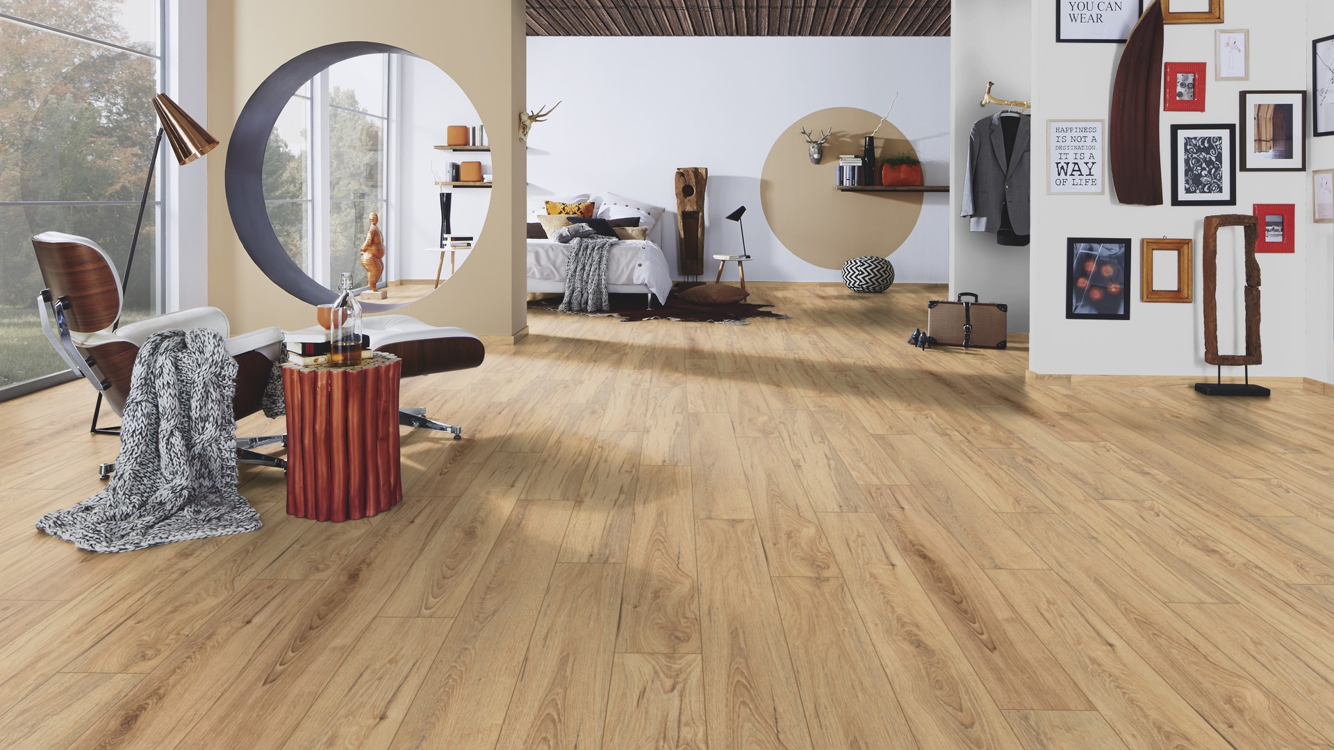 Another room showcasing the natural beauty of K419 Armoury Oak, adding a touch of sophistication to the space.