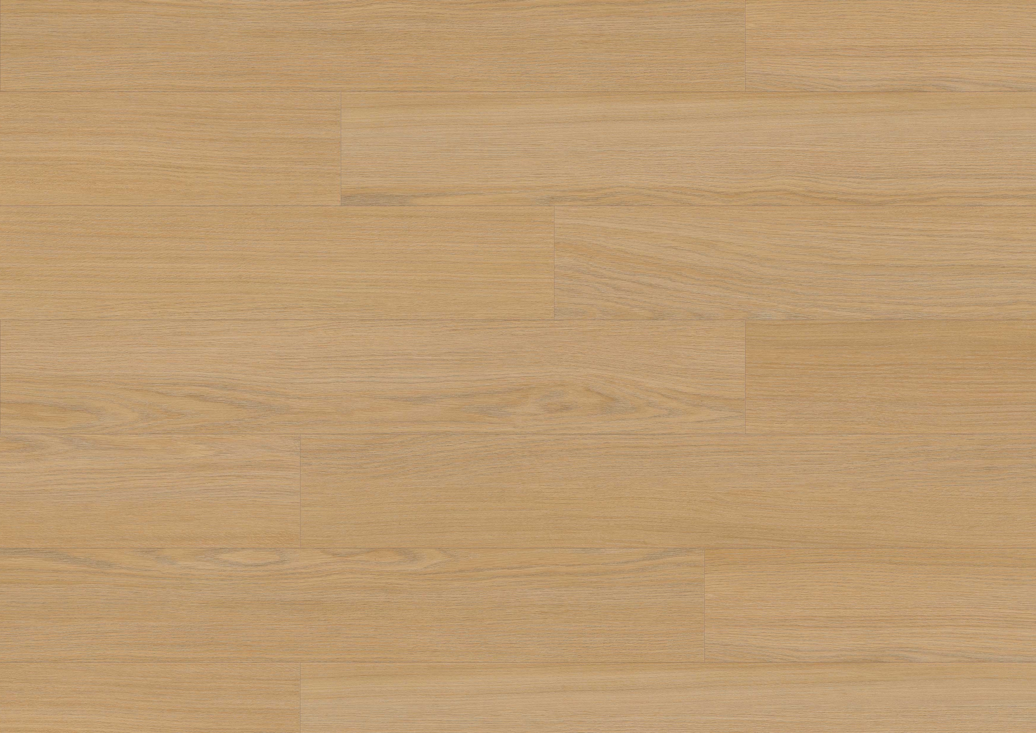 Close-up top view  of Linen Sheridan Oak laminate surface showing light beige hues and realistic oak texture
