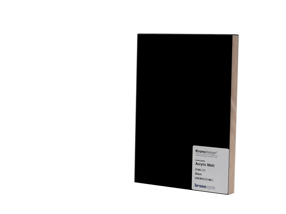 Mirror-like gloss finish on Kronodesign's product 0190 Black AM, exuding elegance and sophistication.