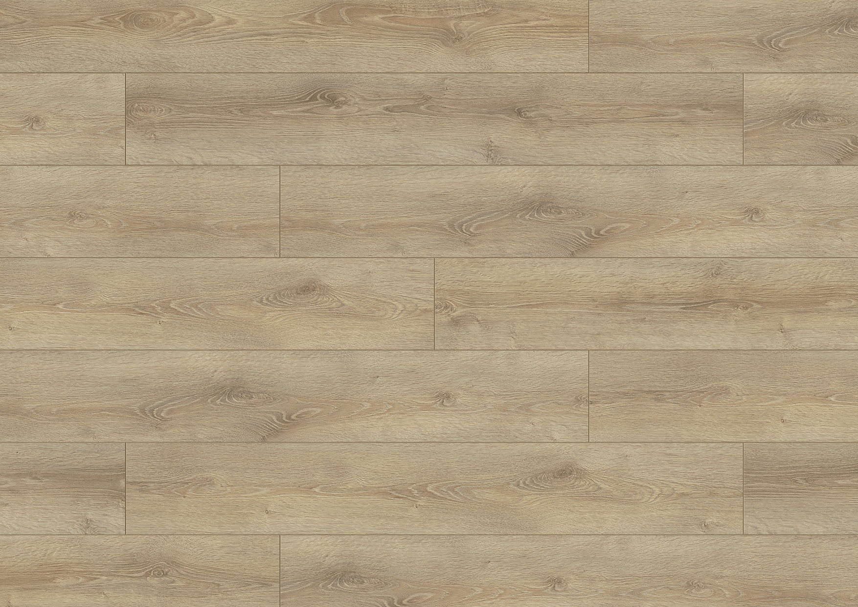 Top view of K057 Clearwater Oak laminate flooring with beige tones and natural wood texture from Super Natural Classic® collection