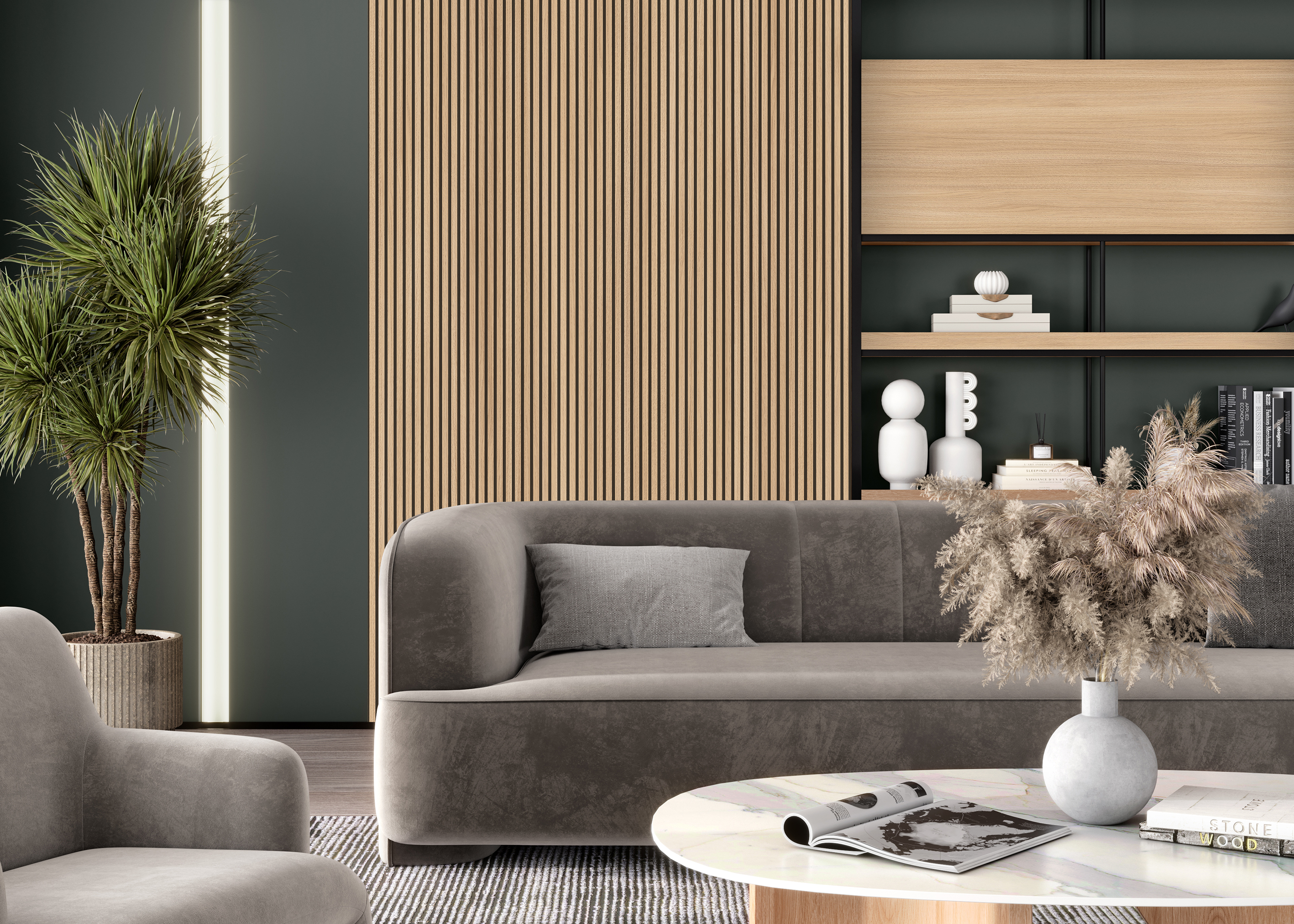 K543 Sand Barbera Oak Acoustics Panel