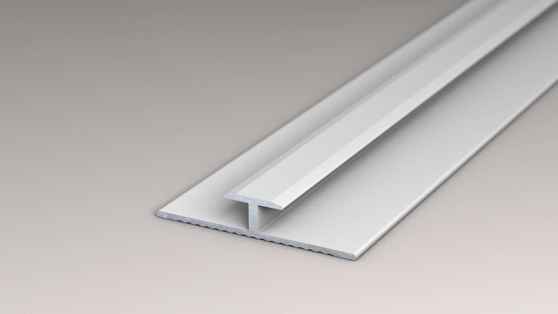White T -profile for Rocko Tiles, 2800 mm