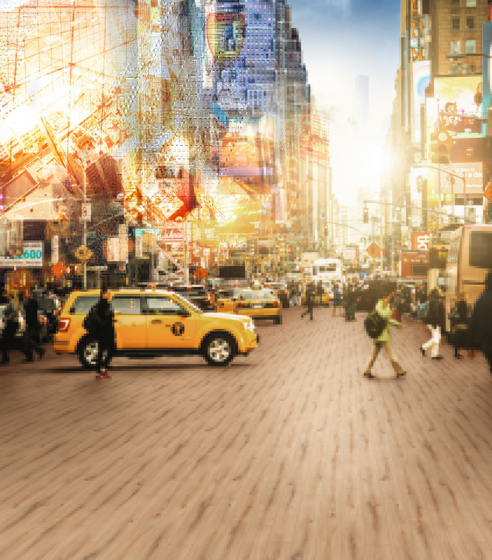 Durable laminate flooring in an urban scenario – K230 Golden Vista Oak demonstrating toughness in high-traffic conditions