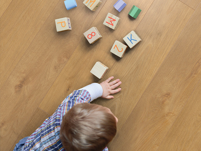 Safe and comfortable R081 Crescendo 5+1 SPC flooring for kids to play on