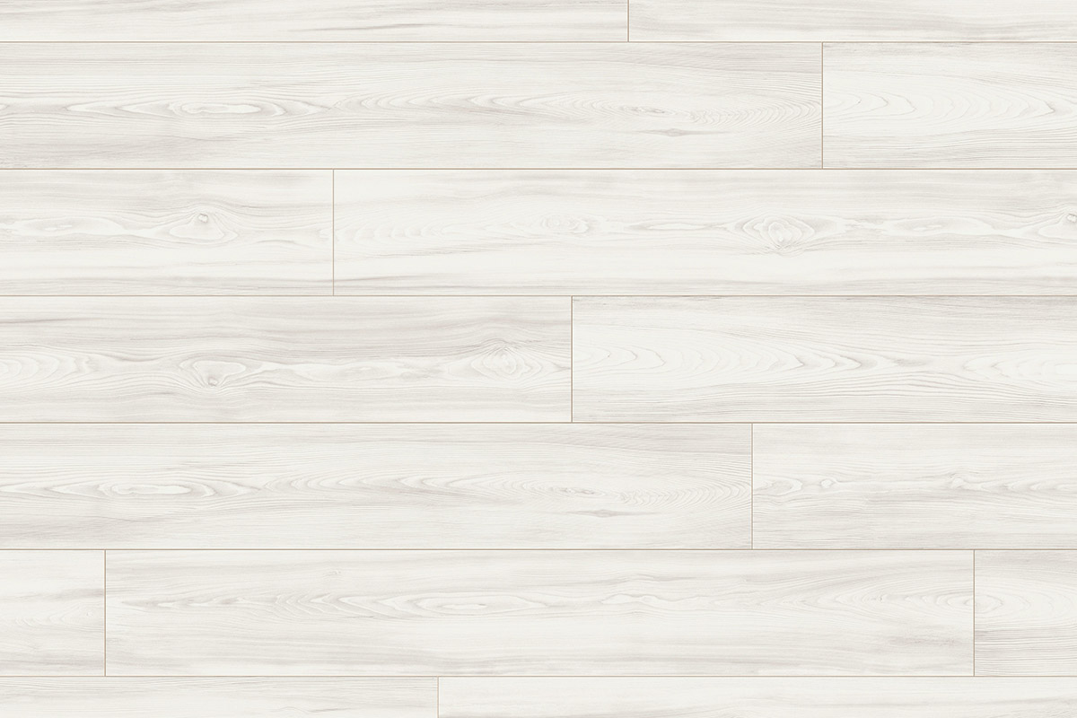 Top view of Virgin Scandi Larch laminate surface featuring soft, clean wood texture and modern Scandinavian-inspired look