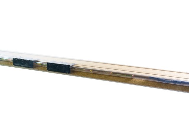 MDF floor sill from Add2® by Kronoflooring, made in Germany. It has a cable channel, height 58mm, length 2.6m.