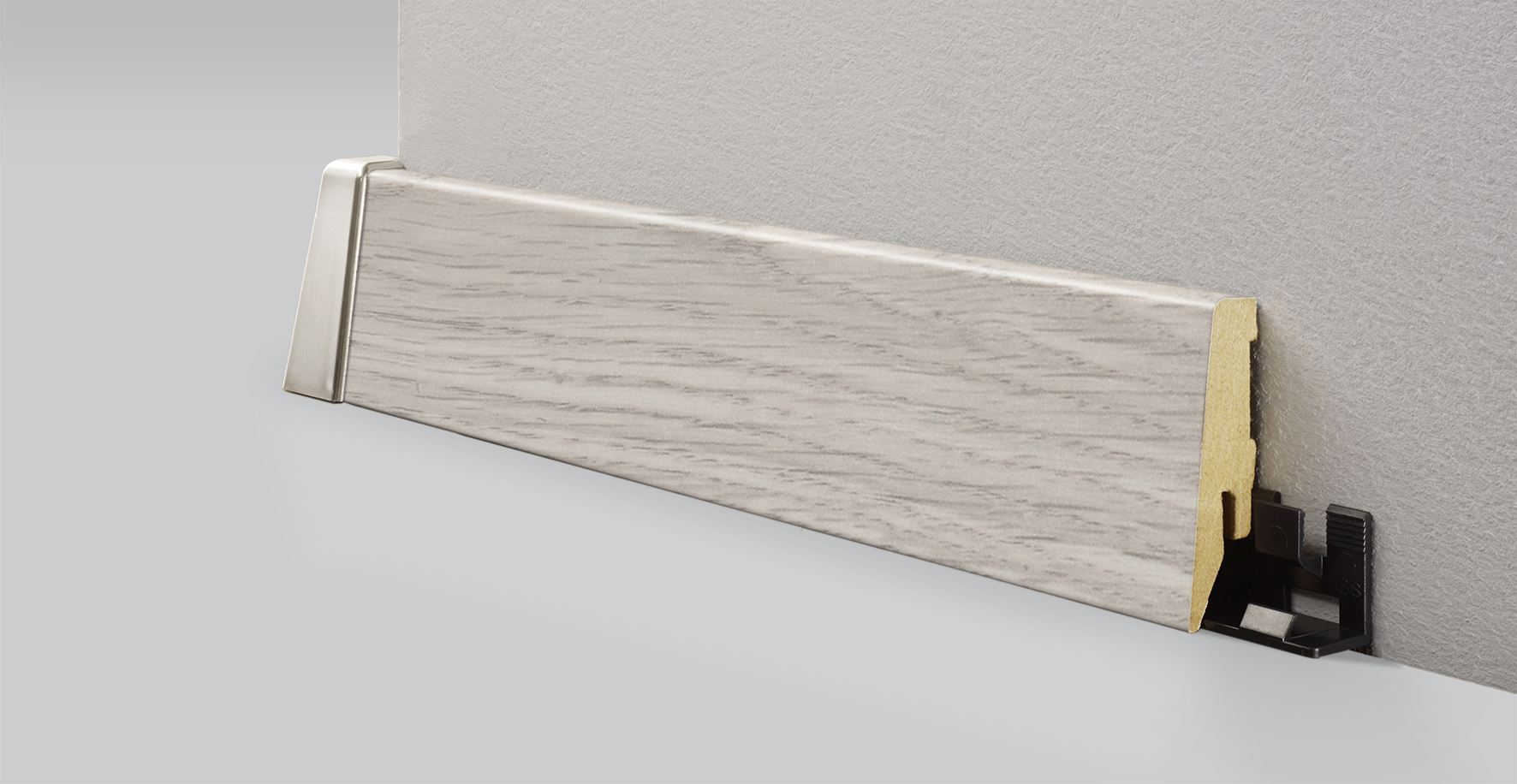 8463 floor sill with cable channel and height 58 mm, manufactured in Germany by Add2 by Kronoflooring.