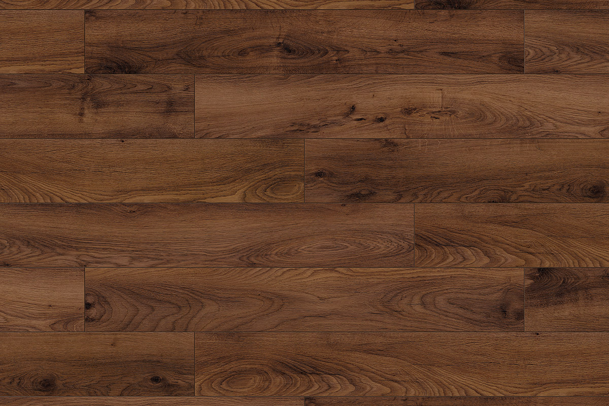 Tobacco Manor Oak laminate flooring in high-resolution close-up – natural appearance with moisture-resistant surface