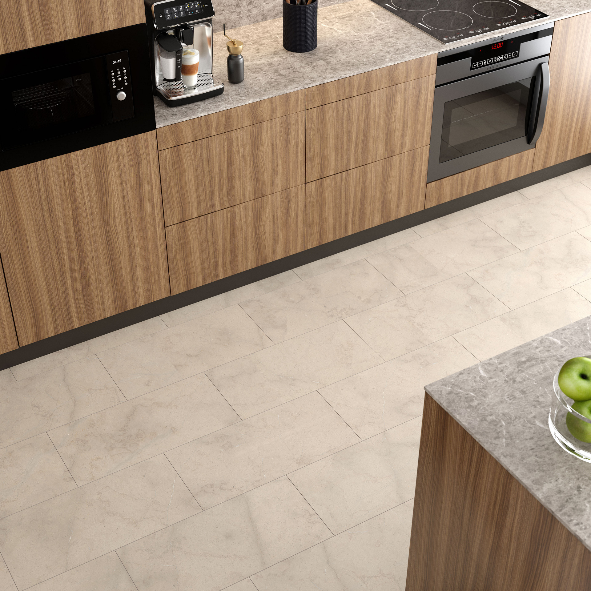 SPC flooring K538 Dovetail Arosa, complementing the modern design and enhancing the functionality of the space.