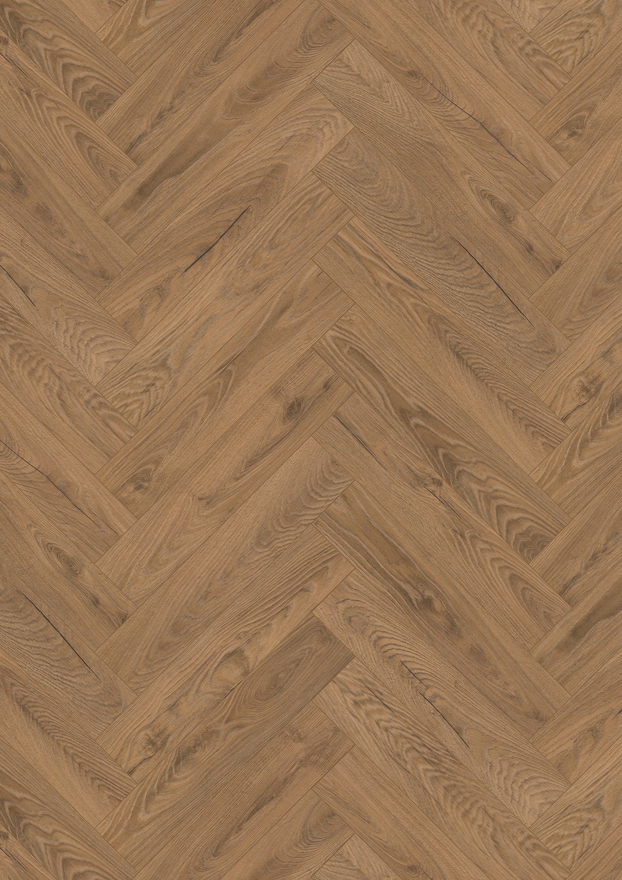 Krono Original laminate flooring in herringbone 8 mm Inca carpentern oak 