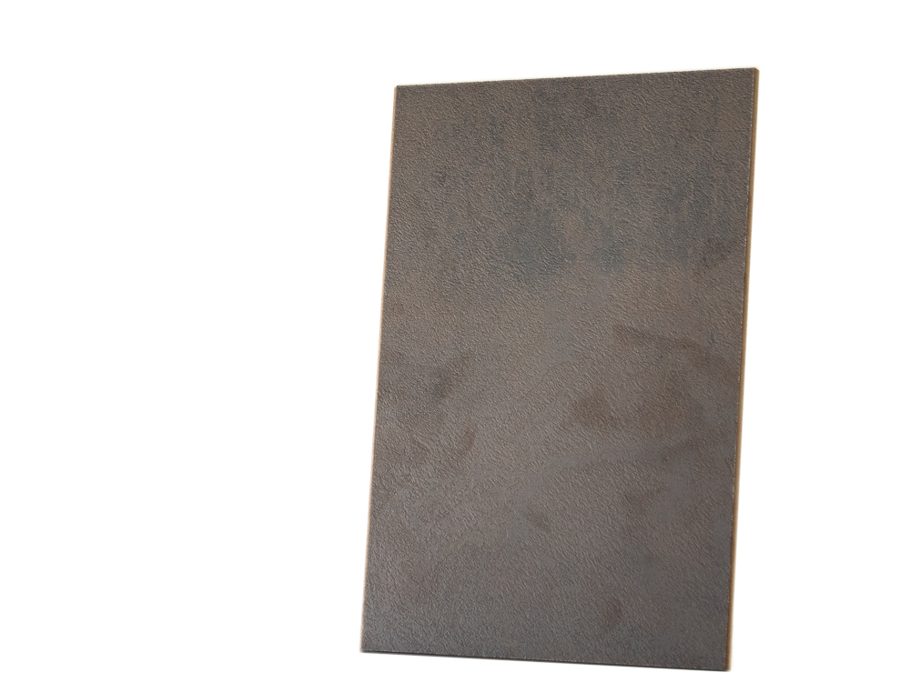Close-up image of K5579 Metal Oxid Dark Brown, showcasing its dark brown metallic finish and textured surface.