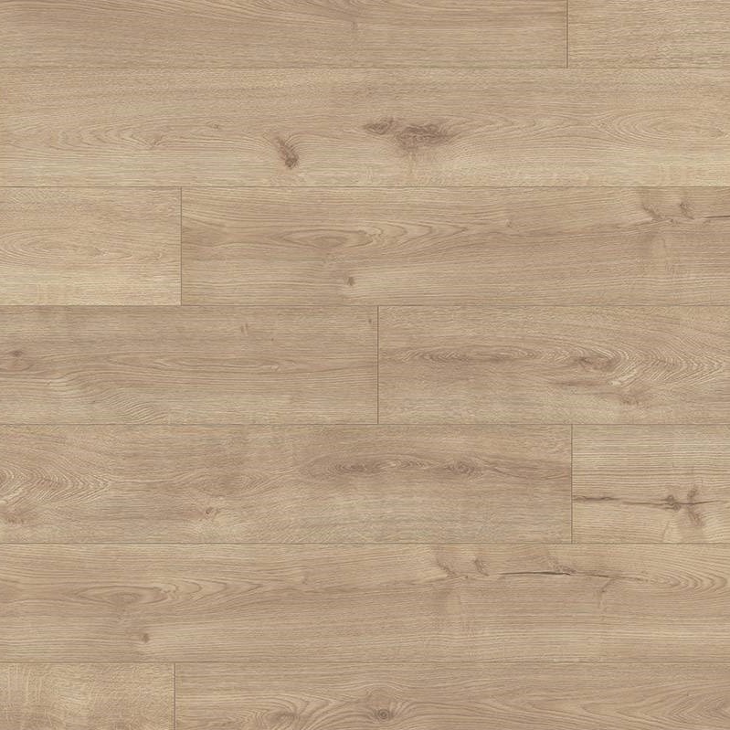 Close-up of K284 Summer Breeze Oak laminate flooring – light beige tones with natural wood grain texture