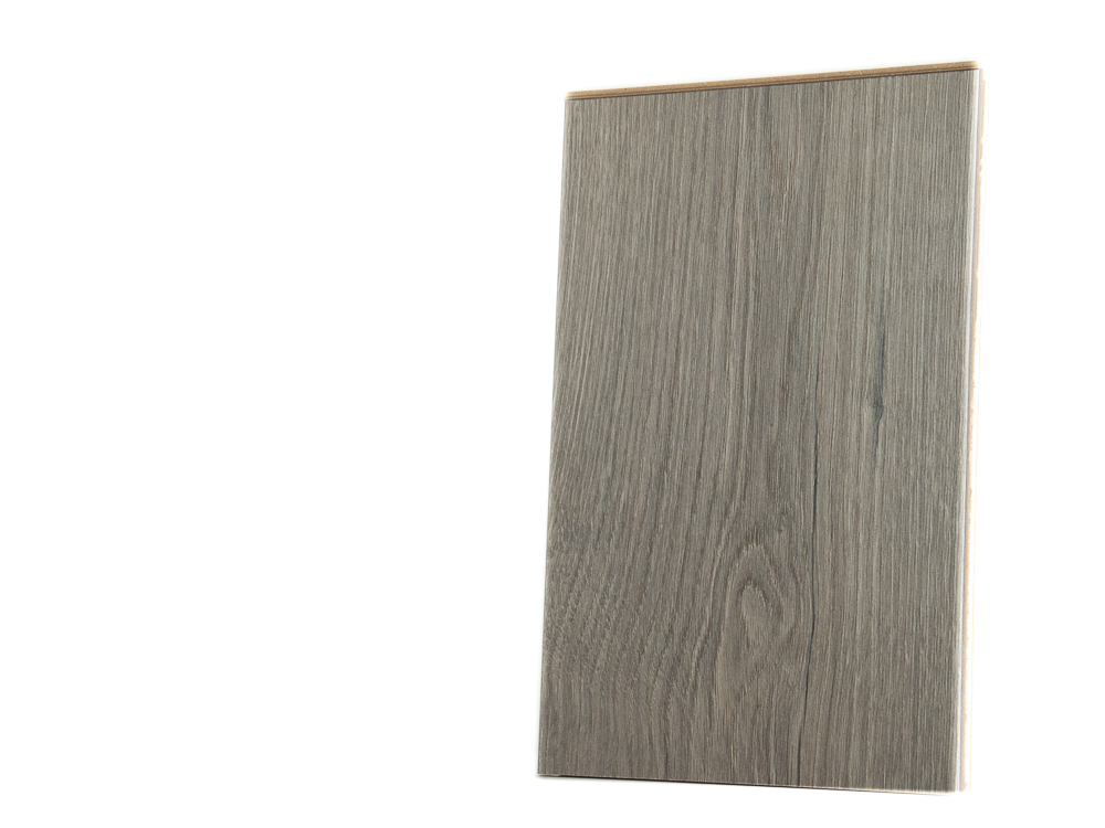 Close-up of K4424 Oak Evoke Crack, showcasing its textured oak surface and unique crack-like pattern.