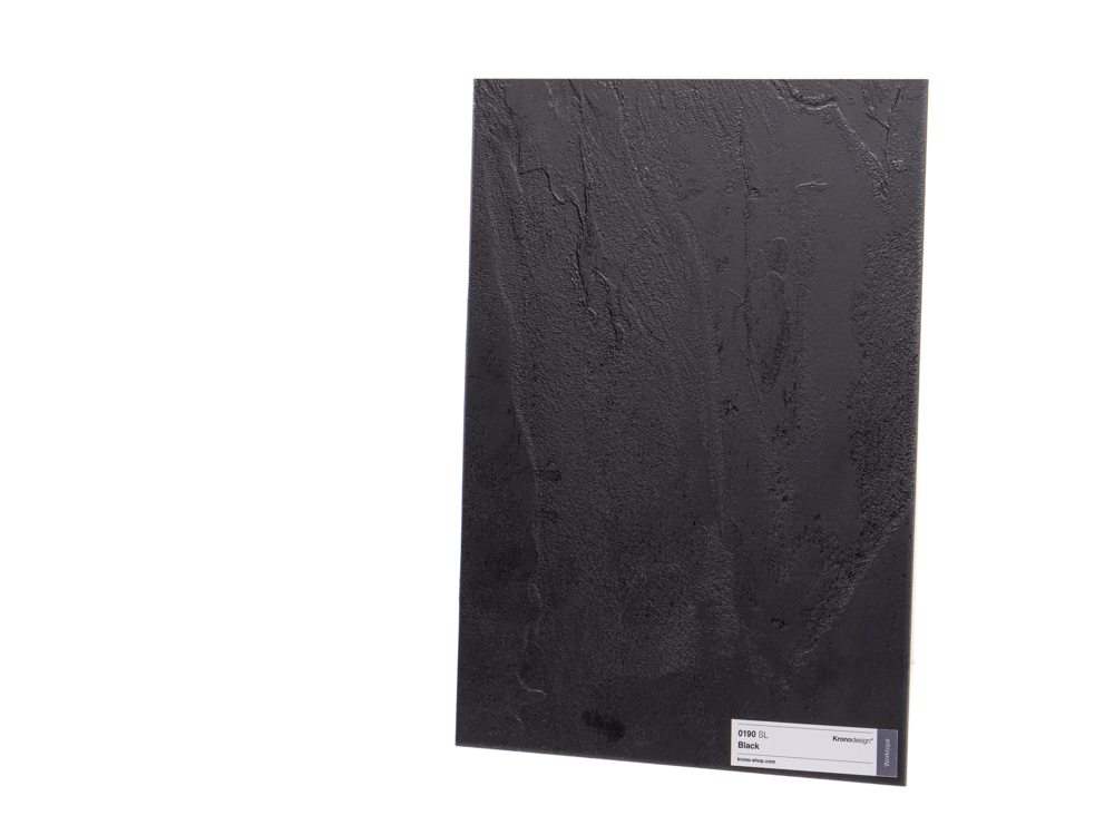 Close-up view of the 0190 Black SL product, highlighting its sleek, black design and premium finish..
