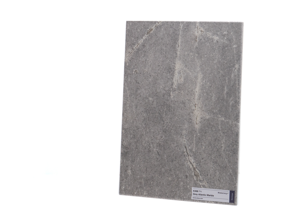 Close-up of K368 Grey Atlantic Marble PH, showcasing its grey hues and intricate veins.