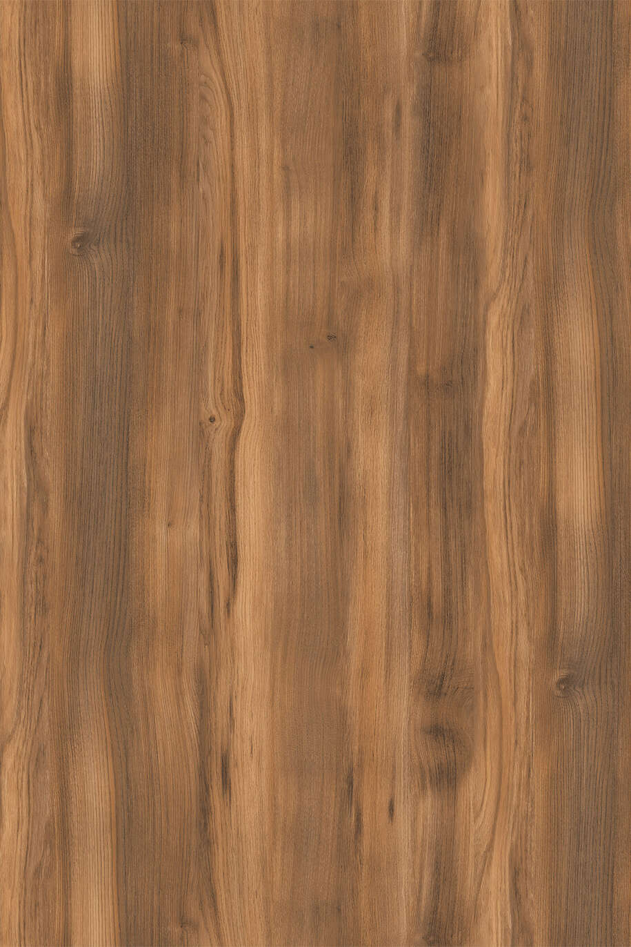 Image of K536 Amber Baroque Oak RW worktop HPL sample, showcasing its rich amber oak pattern.