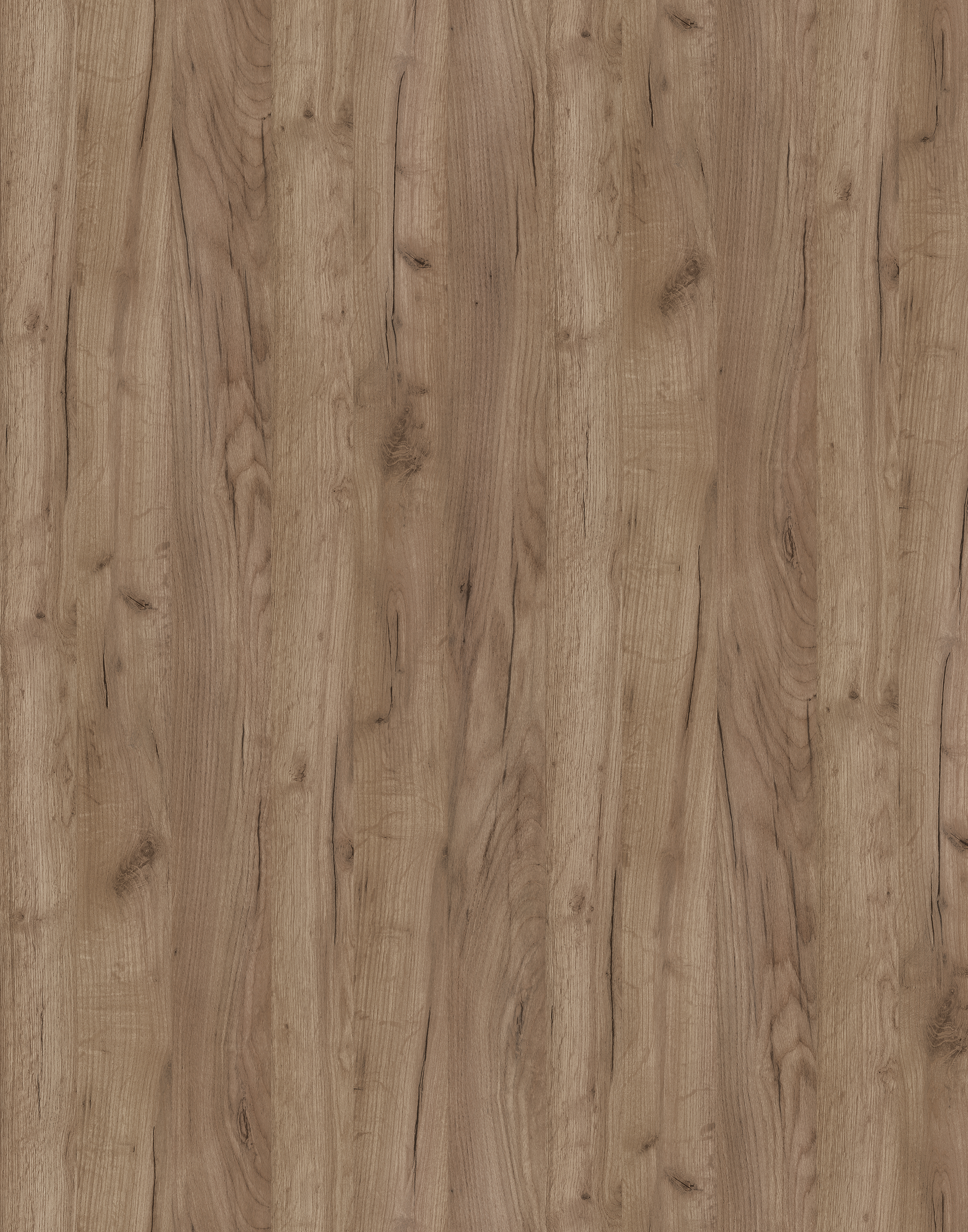 Close-up of PB sample, K004 Tobacco Craft Oak, showcasing the rustic and craft-inspired grain pattern in a warm tobacco brown color.