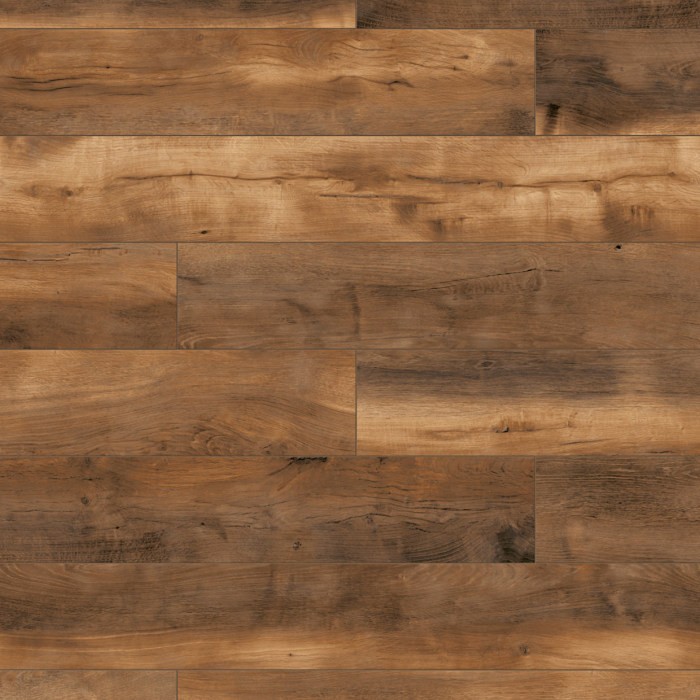 Close-up of K412 Doubloon Oak sample, featuring rich oak color and intricate grain patterns.