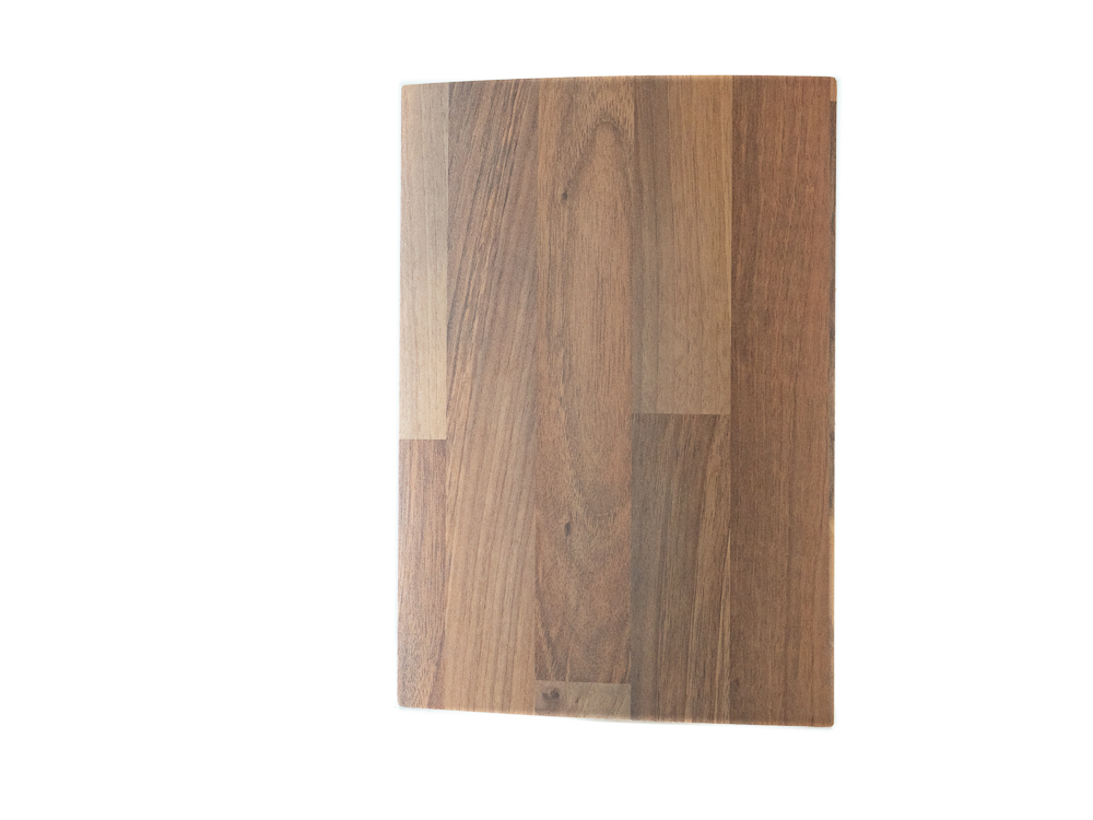 Close-up image of the K206 Porterhouse Walnut RS product, highlighting its warm, rich walnut color and distinct wood grain texture.