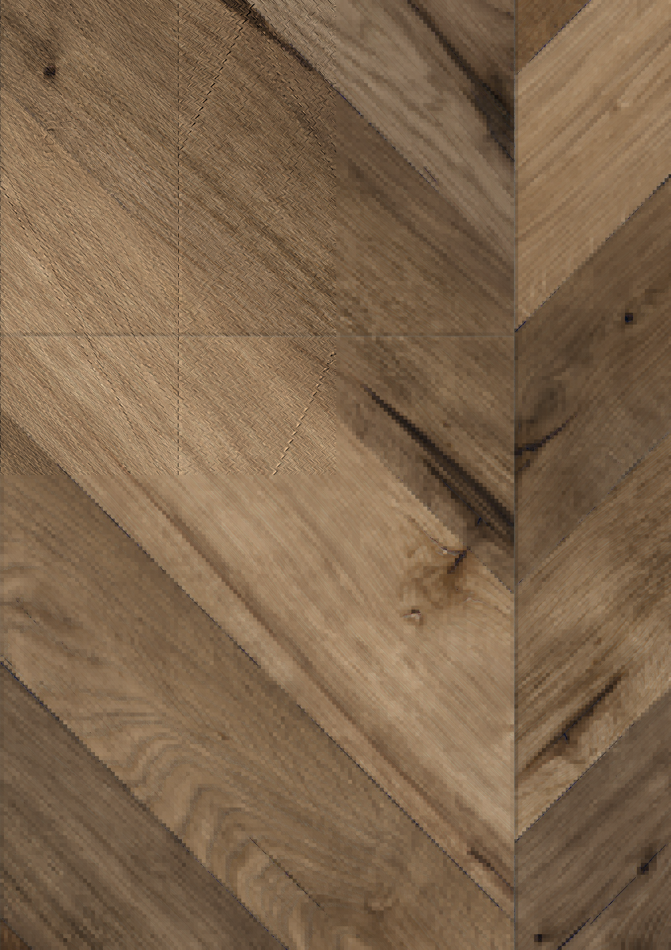 Zoomed-in shot of K4379 Oak Fortress Ashford Laminate Flooring, emphasizing its textured surface reminiscent of authentic wood.