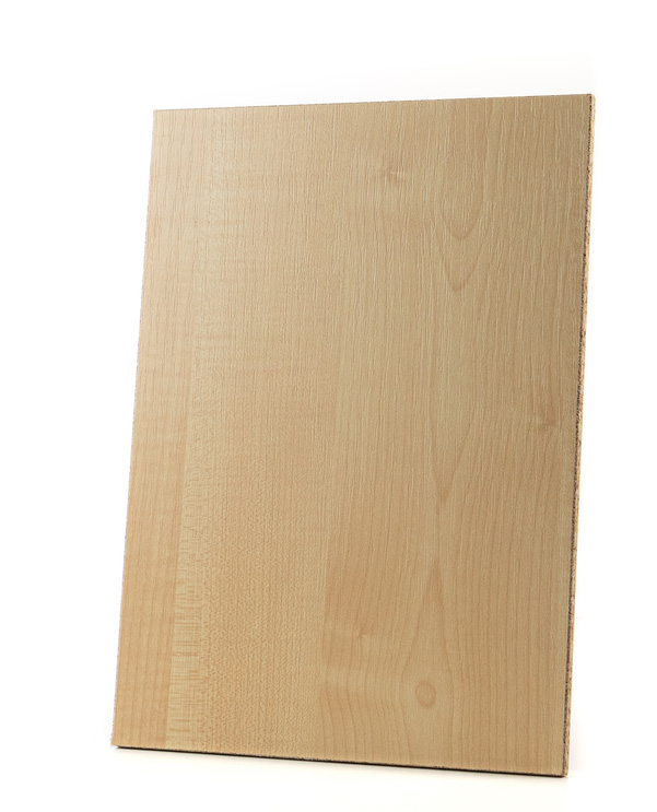 Close-up image of 0375 Maple MF, showcasing its beautiful maple appearance with a distinct and fine wood grain.