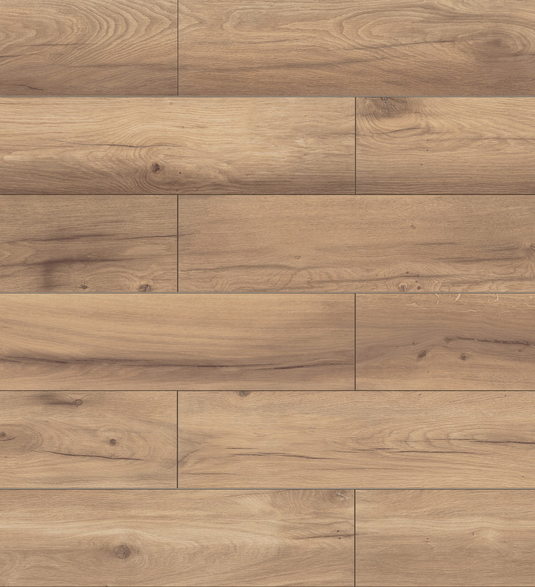 The brown colour of K224 Wild West Oak is ideal in combination with light and dark furniture, combining the warmth of oak and its delicate flair.