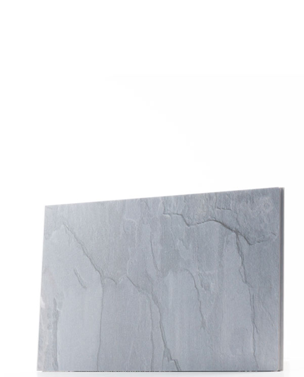 Close-up of R059 Monolith sample, showcasing its smooth texture and minimalist pattern.